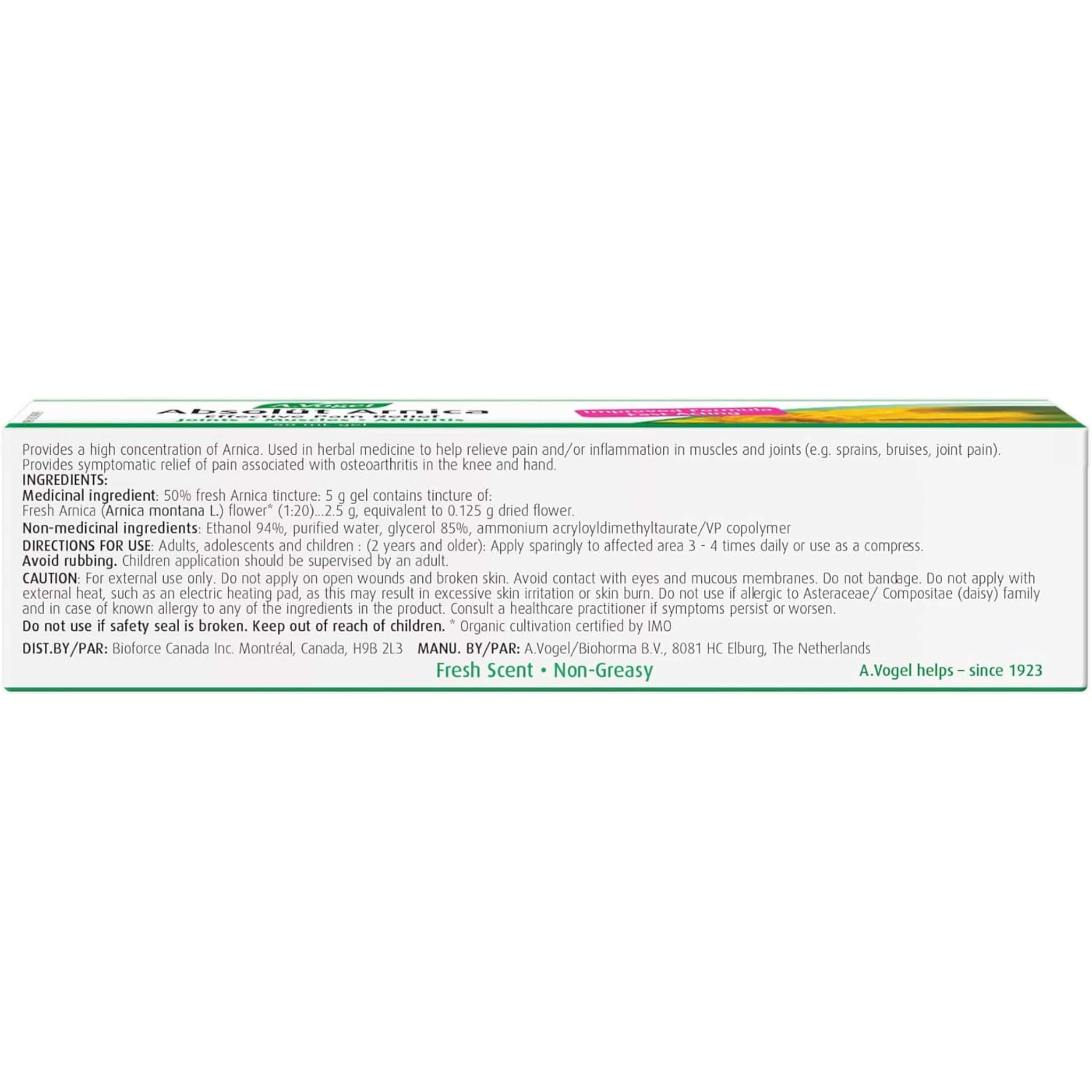 A. Vogel Absolut Arnica Gel, 50ml - Image 3