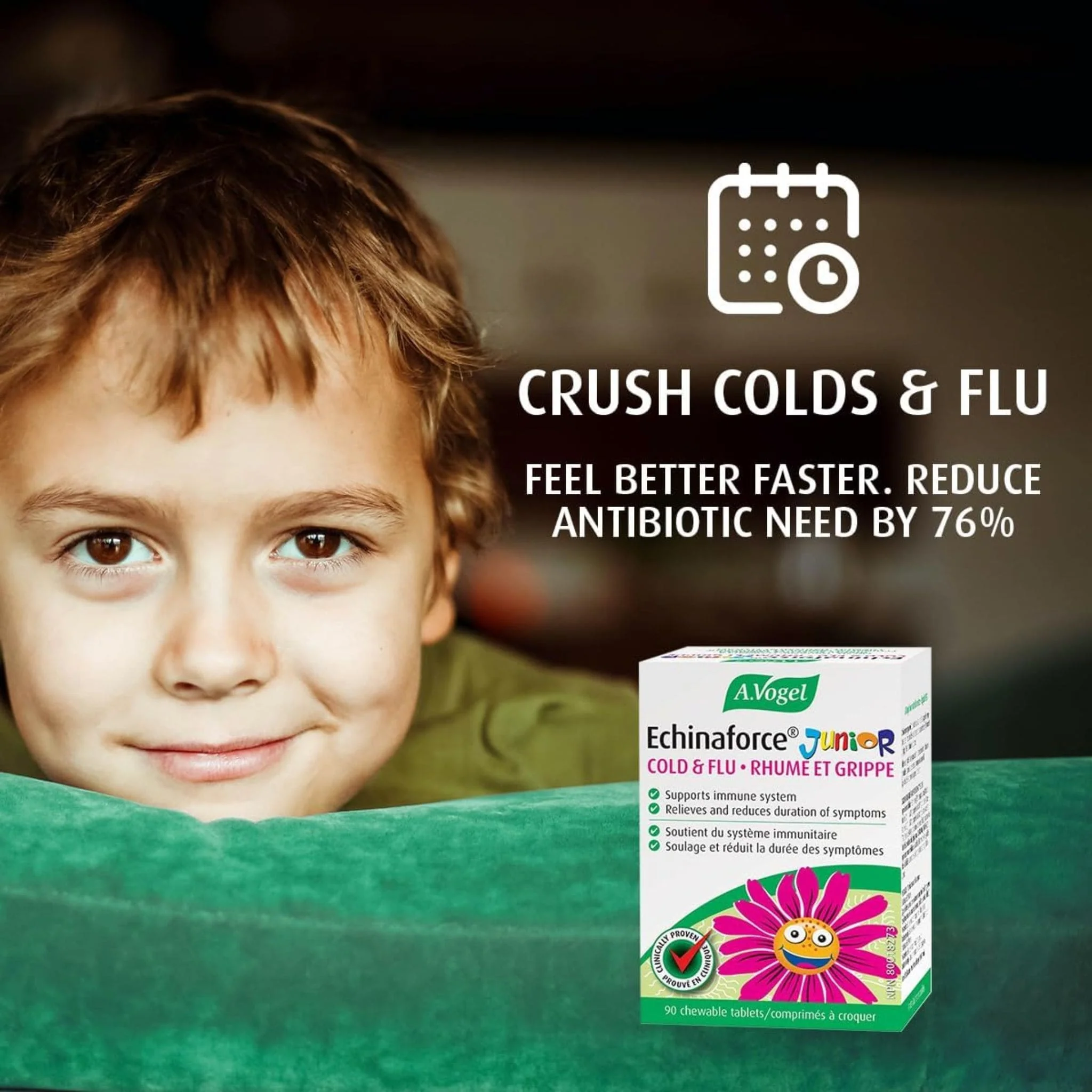 A. Vogel Echinaforce Junior Echinacea, Cold and Flu Prevention and Treatment for Kids, Chewable/Dissolving Tablets - Image 12
