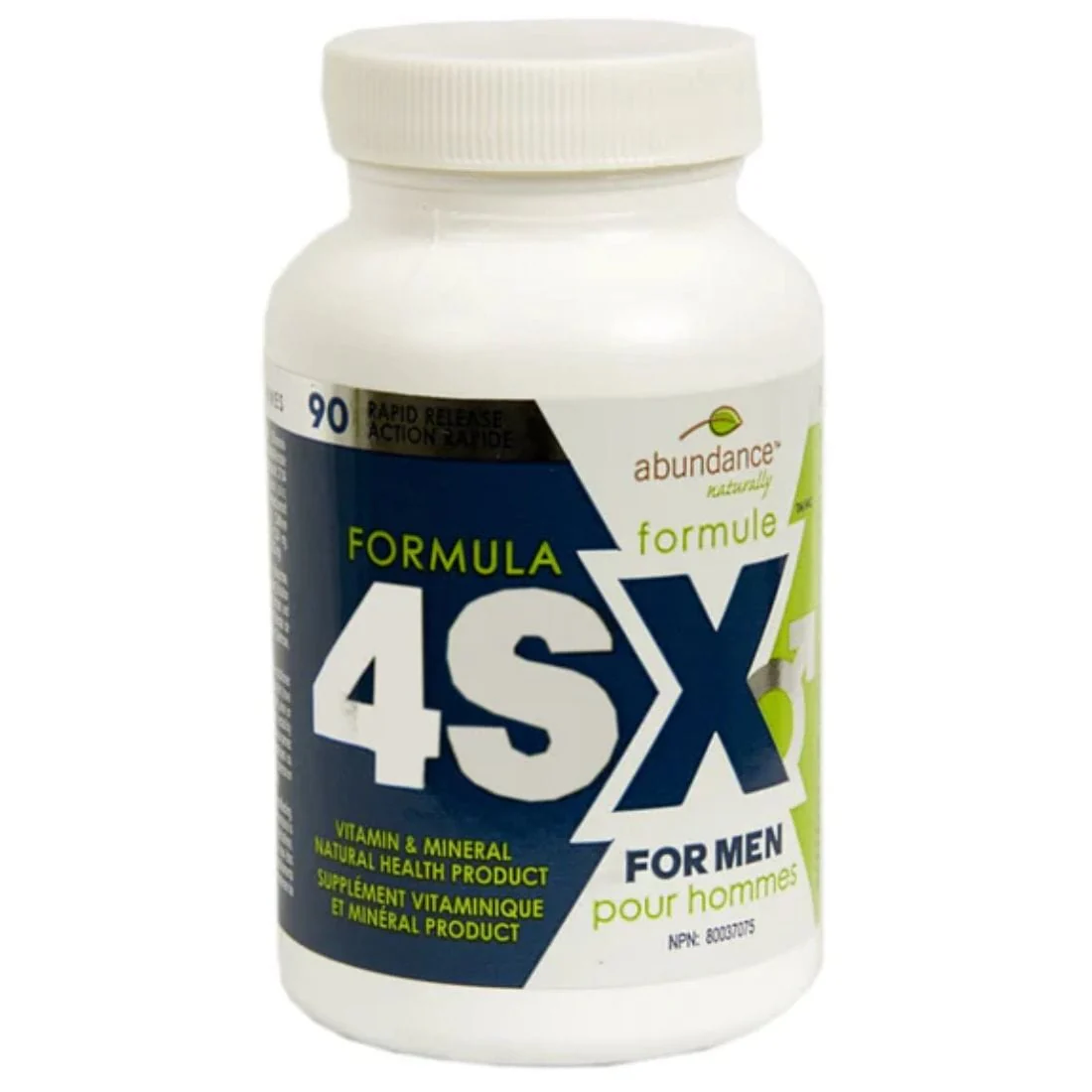 Abundance Naturally Formula 4SX For Men Vitamin Supplement, 90 Tablets