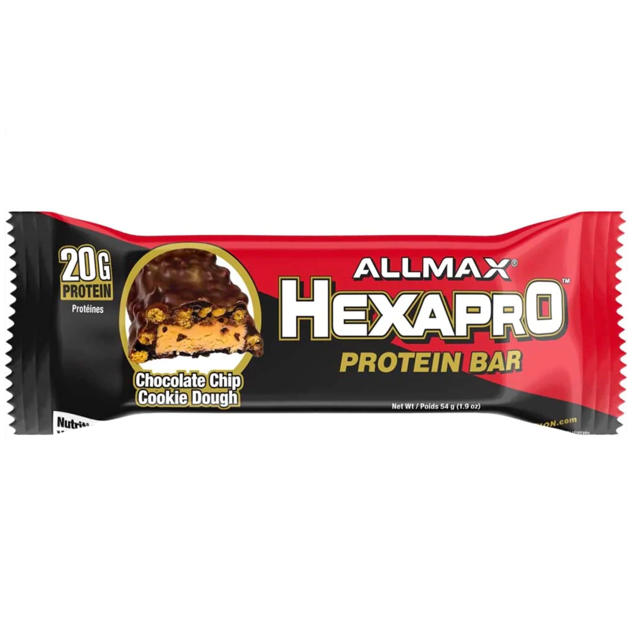 Allmax Hexapro Protein Bar, 12 x 54g, CLEARANCE 75% OFF, BEST BY APRIL 30, 2025 - Image 2