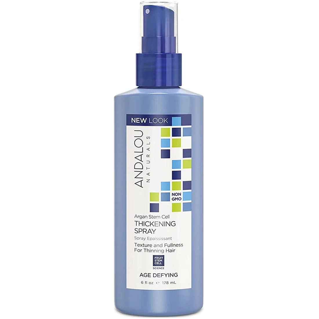 Andalou Naturals Argan Stem Cells Age Defying Thickening Hair Spray, 178ml