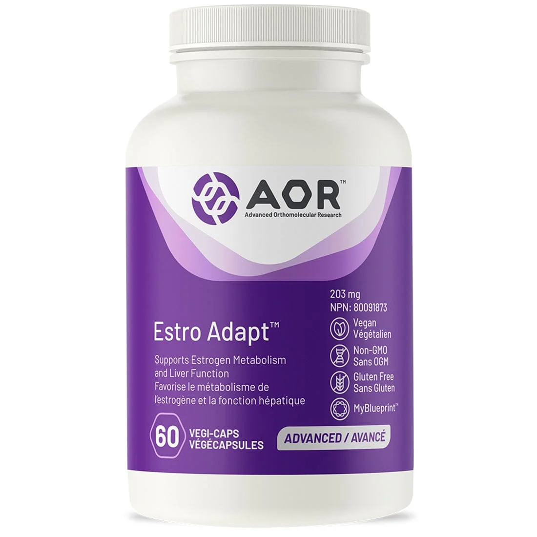 AOR Estro Adapt, 203mg, 60 Vegi-caps - Image 2