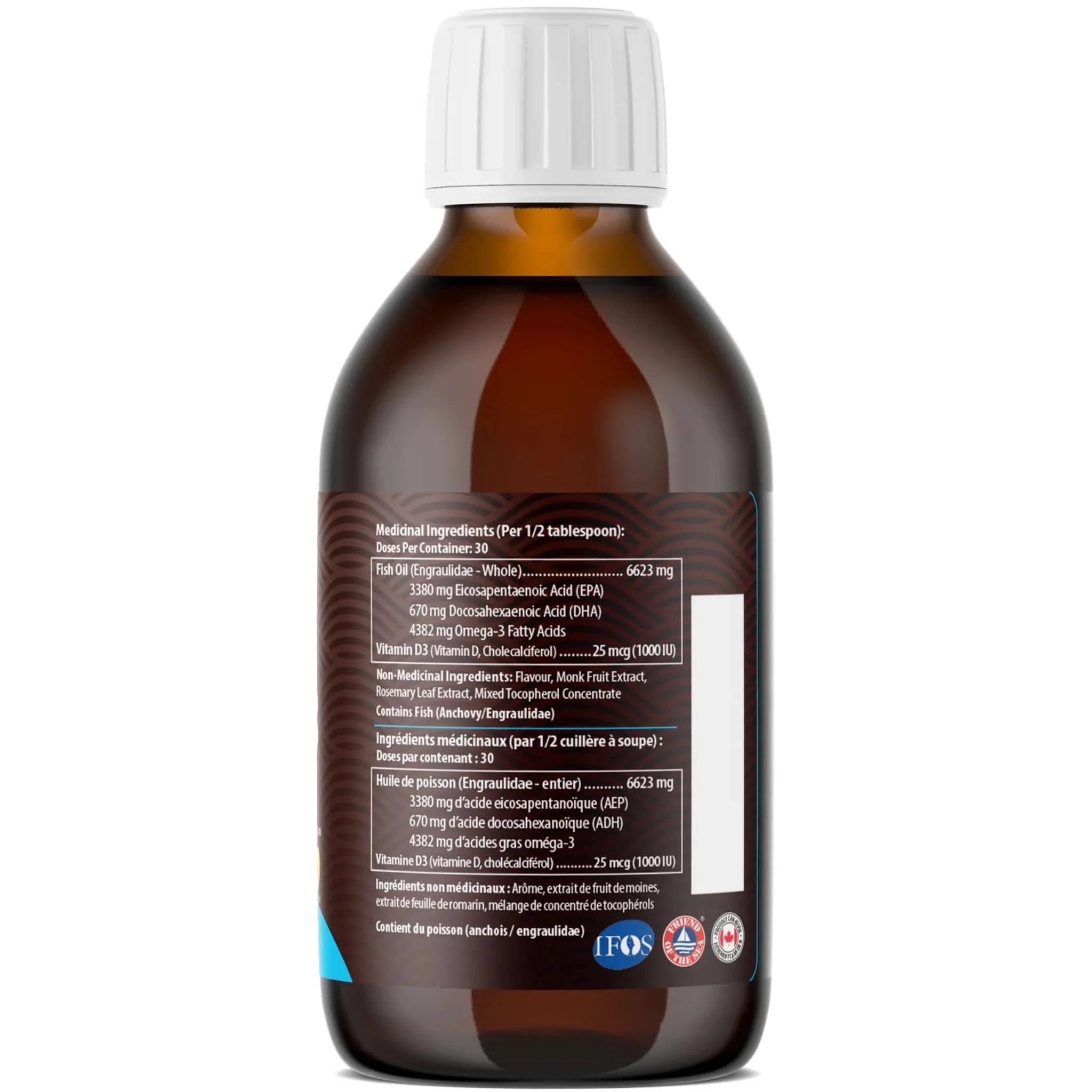 AquaOmega High EPA Omega 3 Fish Oil, 5X Extra Strength Liquid Fish Oil - Image 3