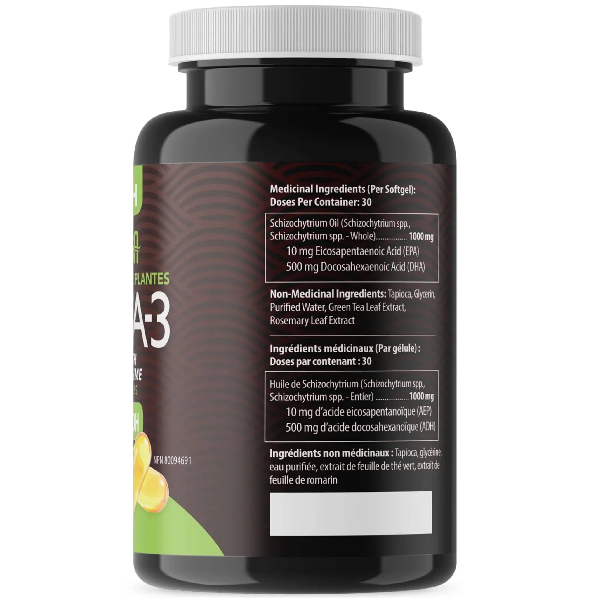 AquaOmega Vegan Algae Oil Omega 3, High DHA, 120-240 Softgels - Image 8