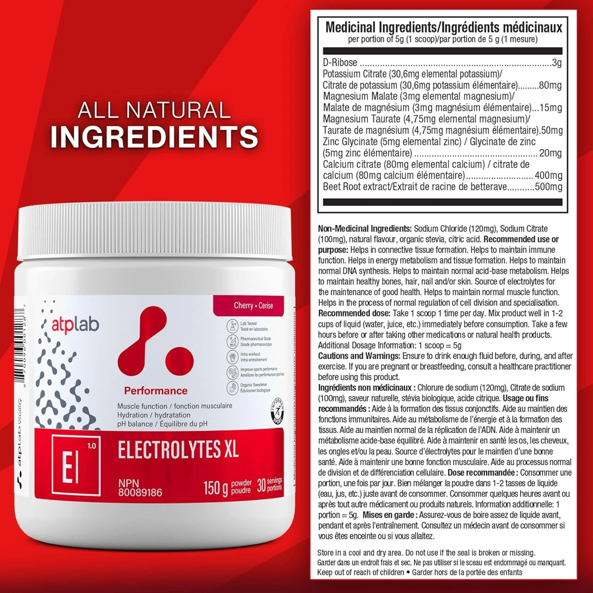 ATP Lab Electrolytes XL Powder, 180g - Image 7