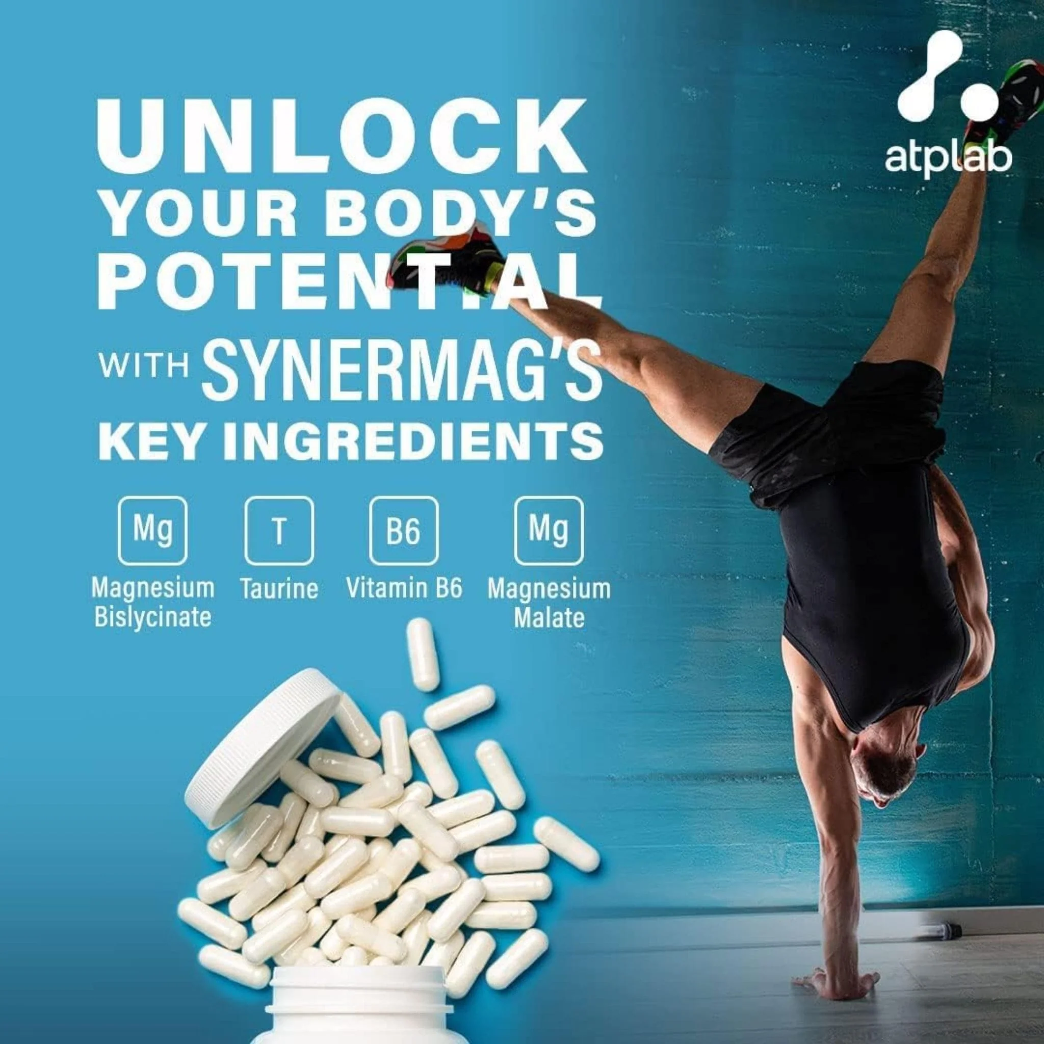 ATP Lab SynerMag, High Potency Magnesium, 90 Vegetable Capsules - Image 7