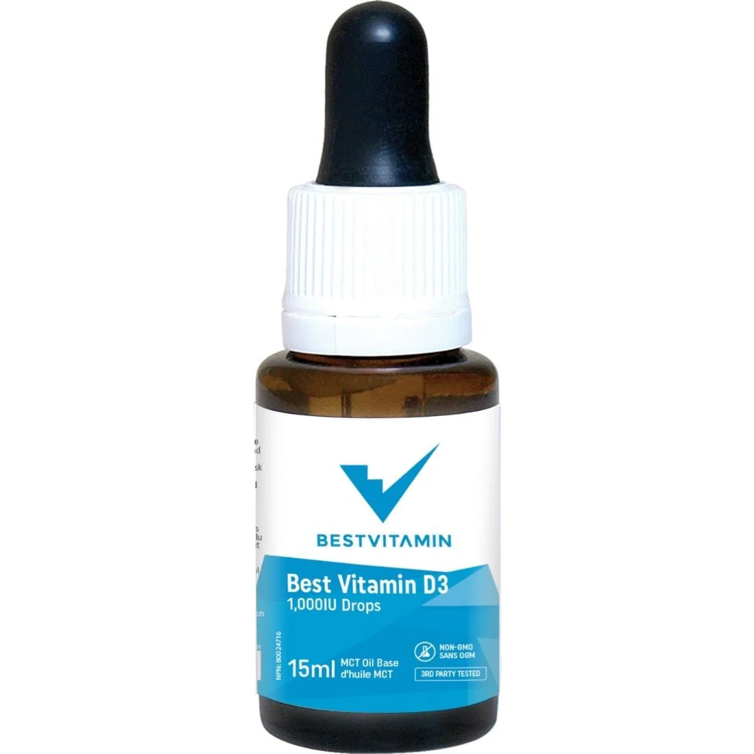 BestVitamin Best Vitamin D3 Drops in MCT Oil 1000IU, Optimized Absorption, Non-GMO, Vegetarian Friendly - Image 5