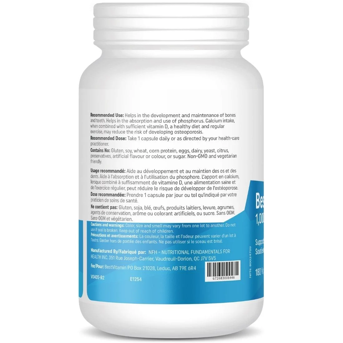 BestVitamin Best Vitamin D3 Capsules 1000IU, Non-GMO, Vegetarian Friendly, 180 Vegetable Capsules - Image 2