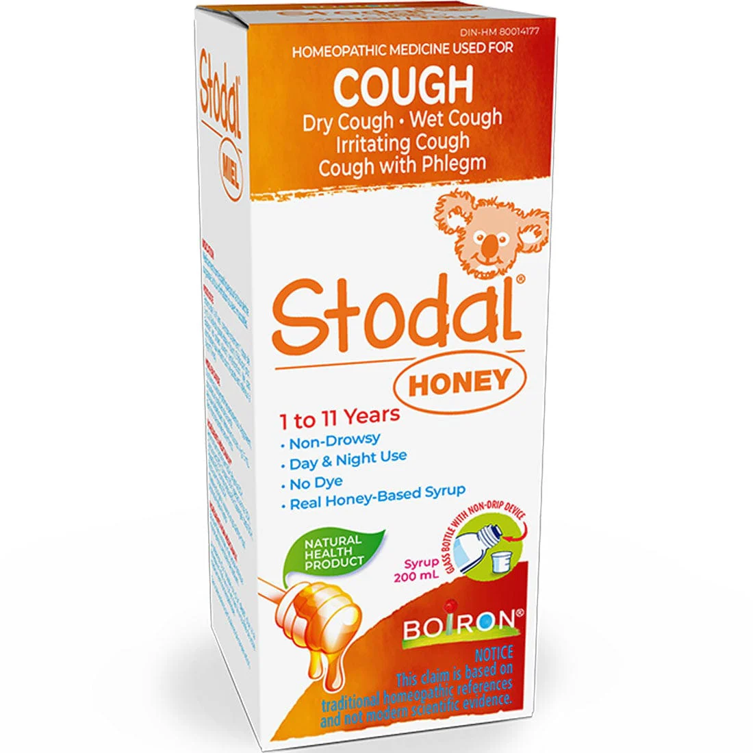 Boiron Stodal Children's Cough Syrup, 75% Off Clearance Pricing, Expires 02/2026, 200ml