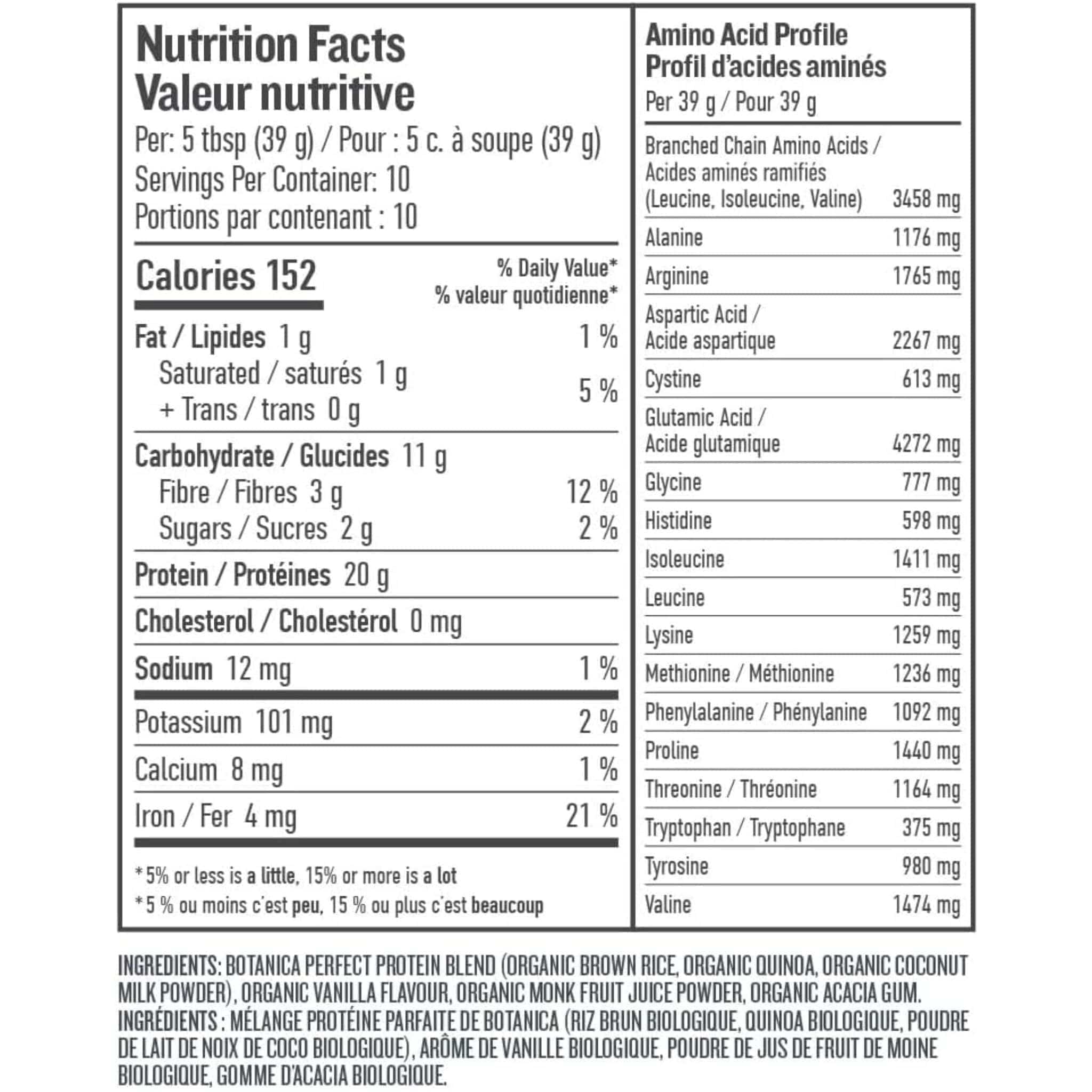 Botanica Perfect Protein, Organic Sprouted Fermented Plant Protein - Image 17