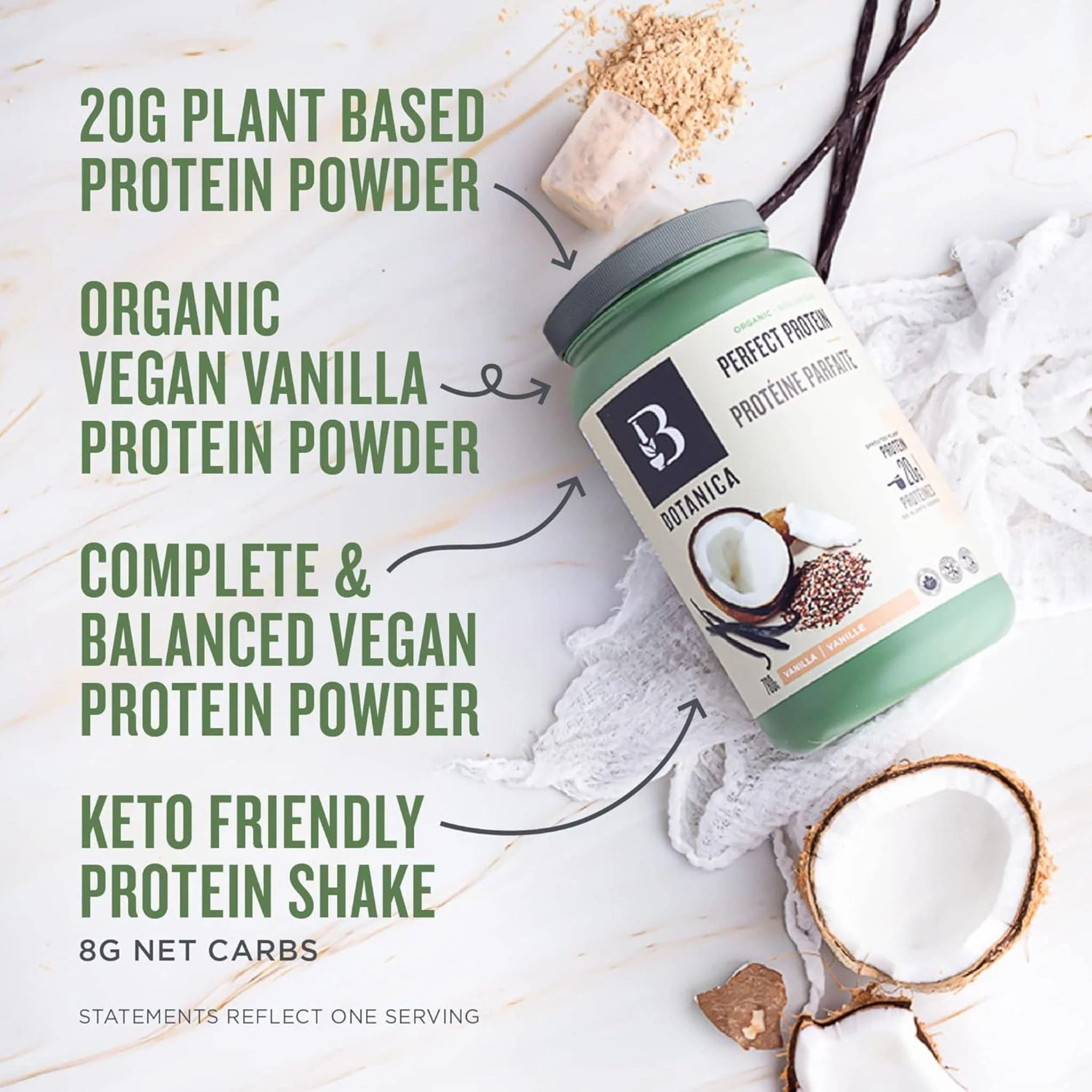 Botanica Perfect Protein, Organic Sprouted Fermented Plant Protein - Image 20
