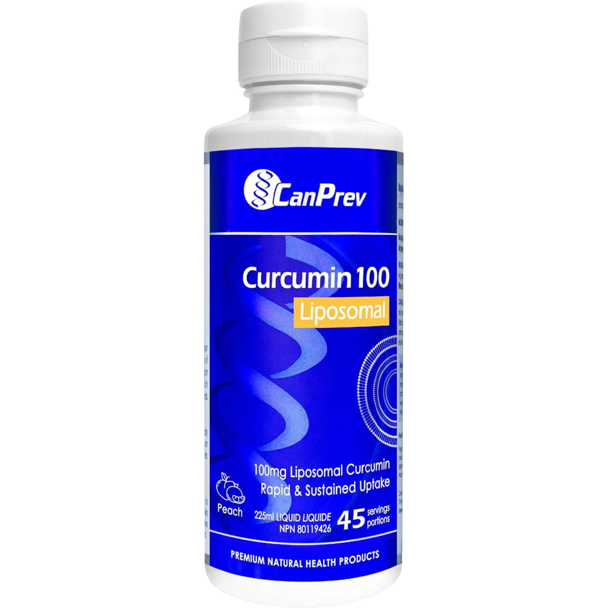 CanPrev Liposomal Curcumin 100mg, Rapid and Sustained Uptake