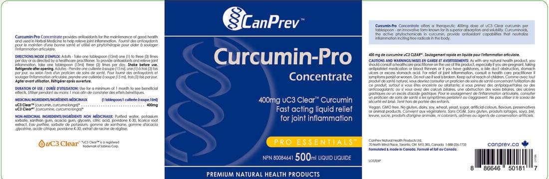 CanPrev Curcumin-Pro Liquid Curcumin, 500ml - Image 2