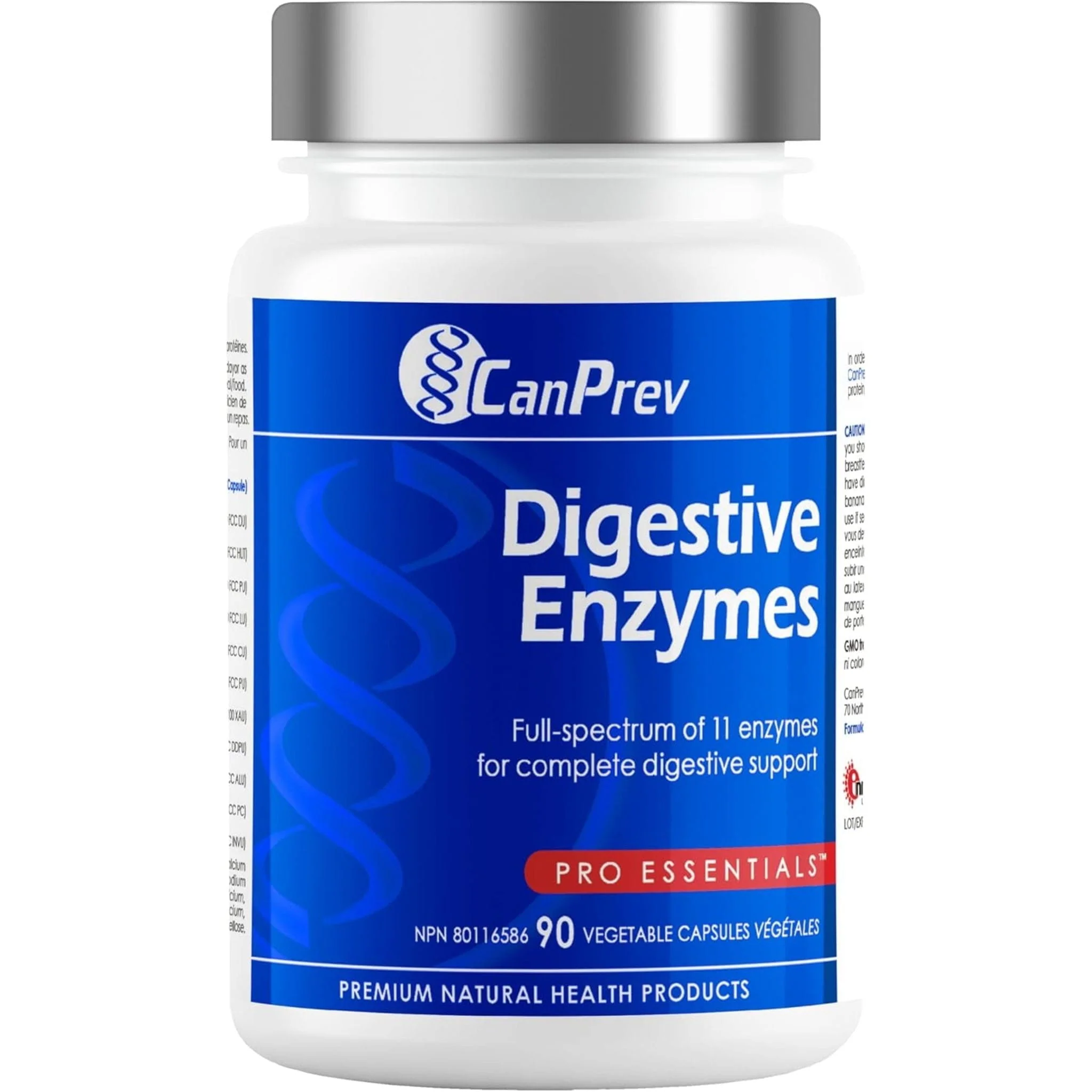 CanPrev Digestive Enzymes, 11 Full Spectrum Enzymes For Digestive Support, 90 Vegetable Capsules - Image 2