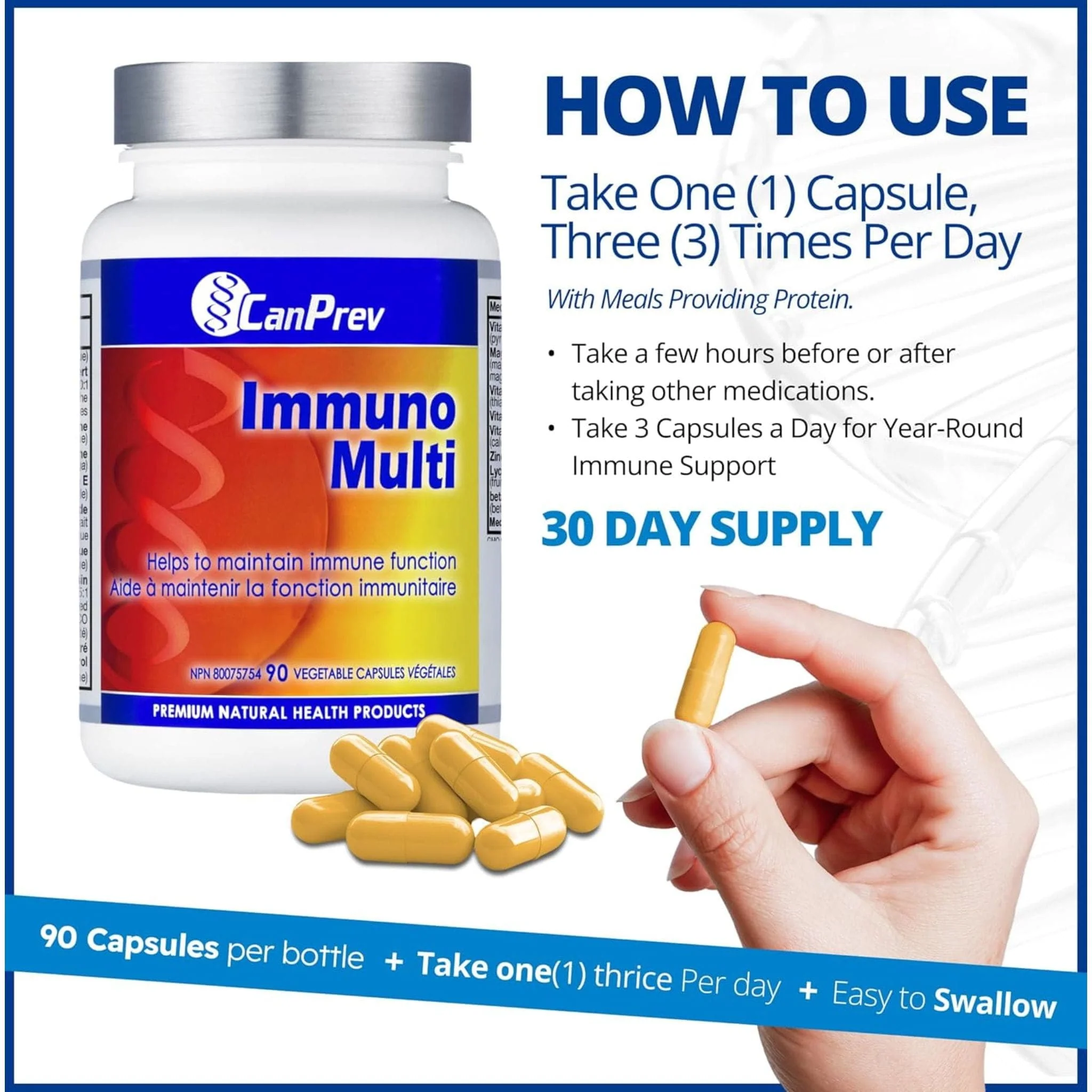 CanPrev Immuno Multi, 90 Vegicaps - Image 5
