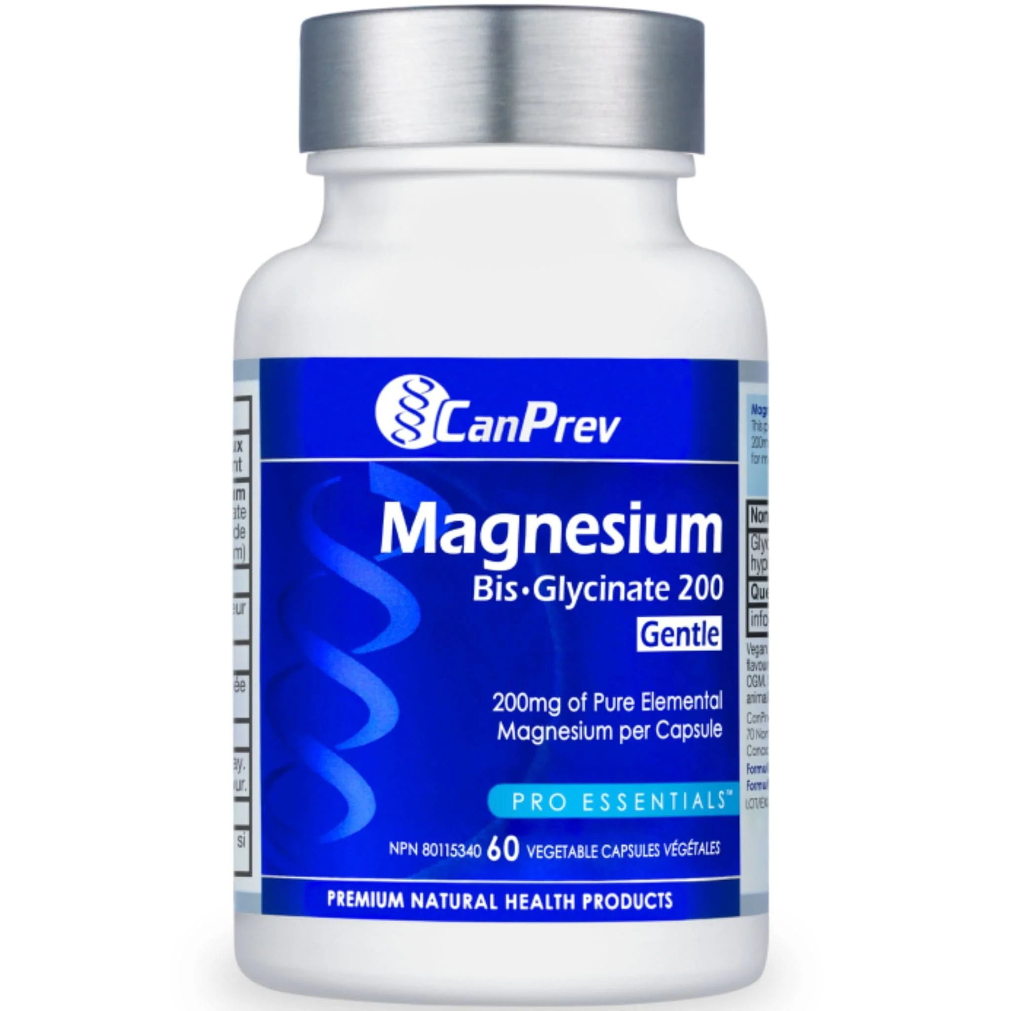 CanPrev Magnesium Bisglycinate 200 Gentle, Highly Absorbable Magnesium 200mg Capsules - Image 30