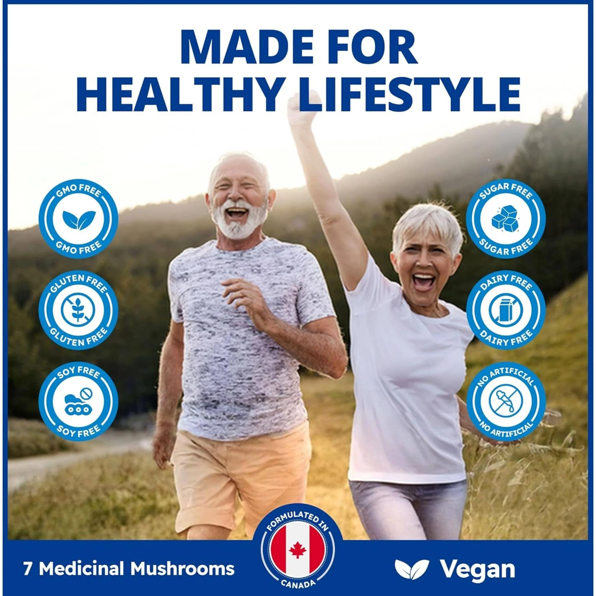 CanPrev Multi-Mushroom Full Spectrum, 7 Organic Medicinal Mushrooms for Immune, Gut and Cognitive Health, 60 Vegetable Capsules - Image 8