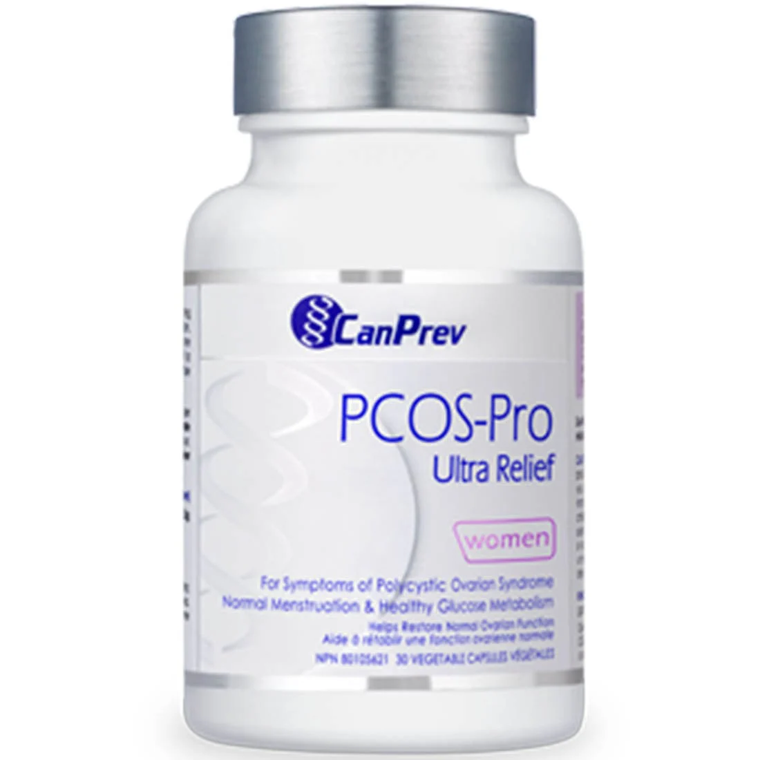 CanPrev PCOS-Pro, D-Chiro-Inositol 600mg, 30 Vegetable Capsules