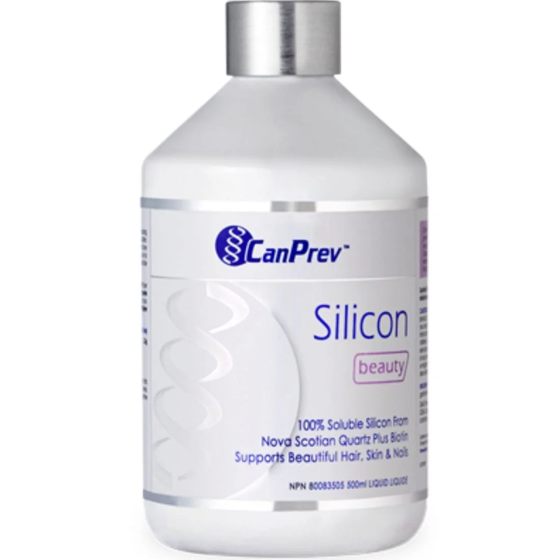 CanPrev Silicon Beauty Liquid, World’s Most Absorbable Silicon, Promotes healthy skin, hair, nails, bones, and connective tissues, MMST Monomethylsilanetriol, 500ml