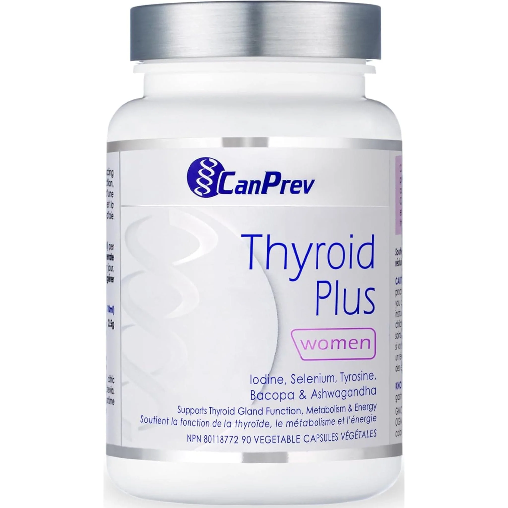 CanPrev Thyroid Plus, Under-Active Thyroid Help, 90 Vegetable Capsules - Image 2