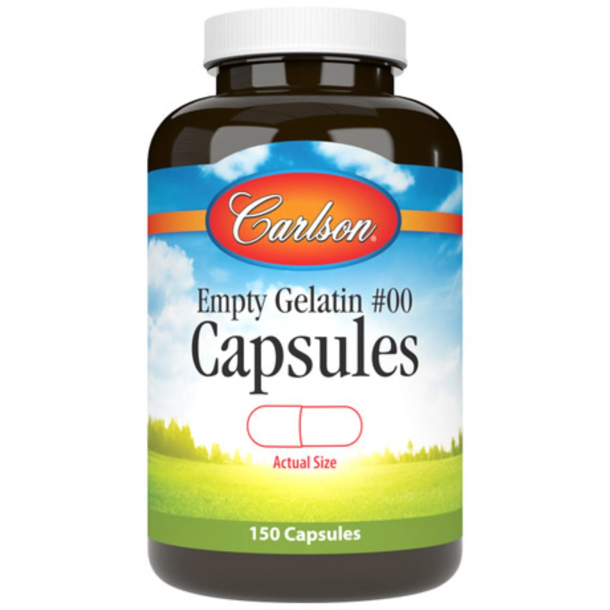 Carlson Empty Gelatin #00 Capsules