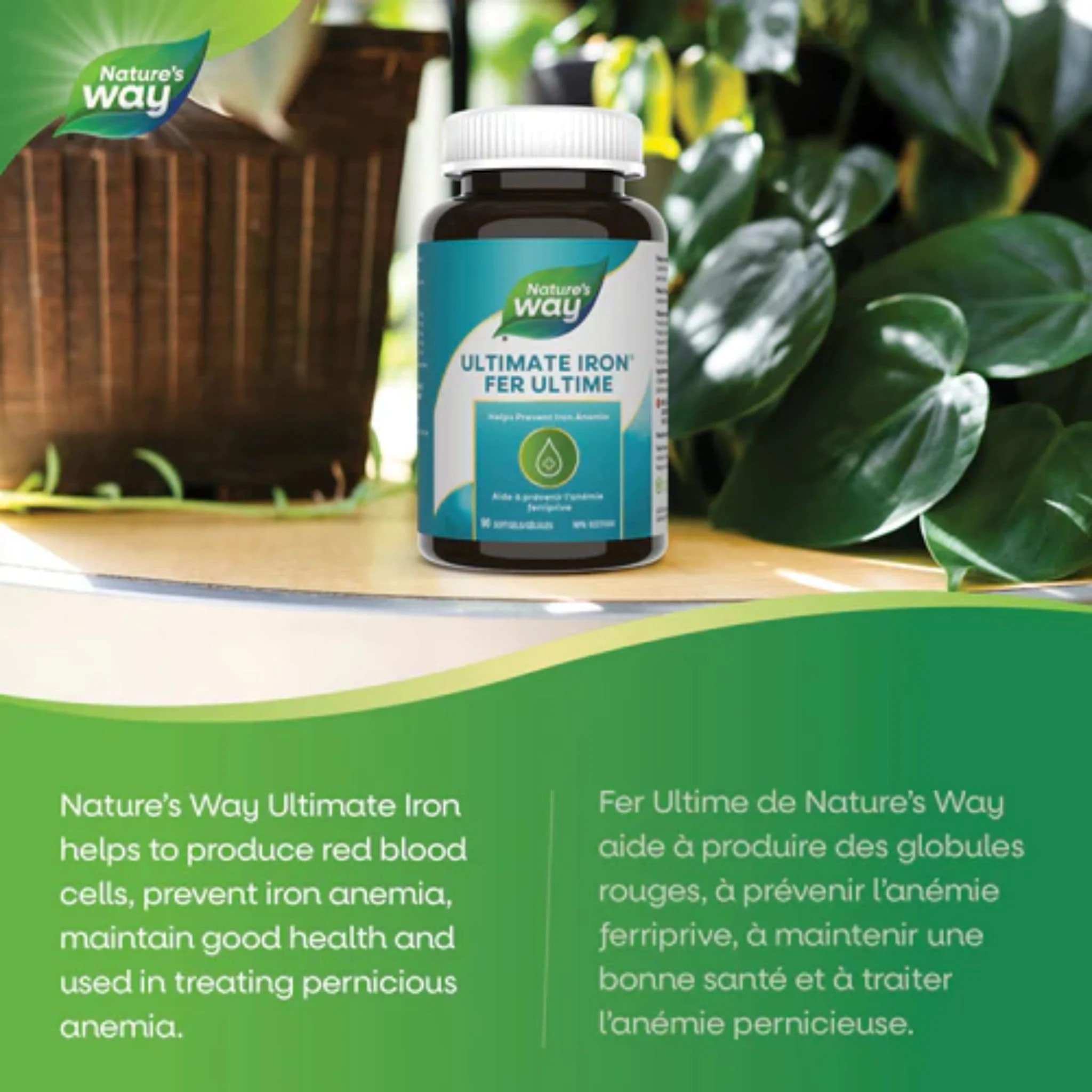 Nature's Way Ultimate Iron 25mg, 90 Softgels - Image 3