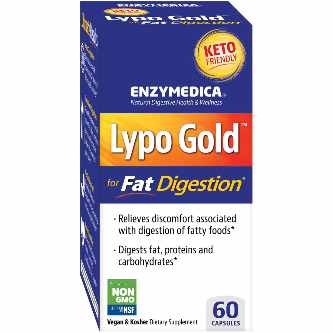Enzymedica Lipid Optimize (Lypo Gold) Fat Digestion, 60 Capsules - Image 2