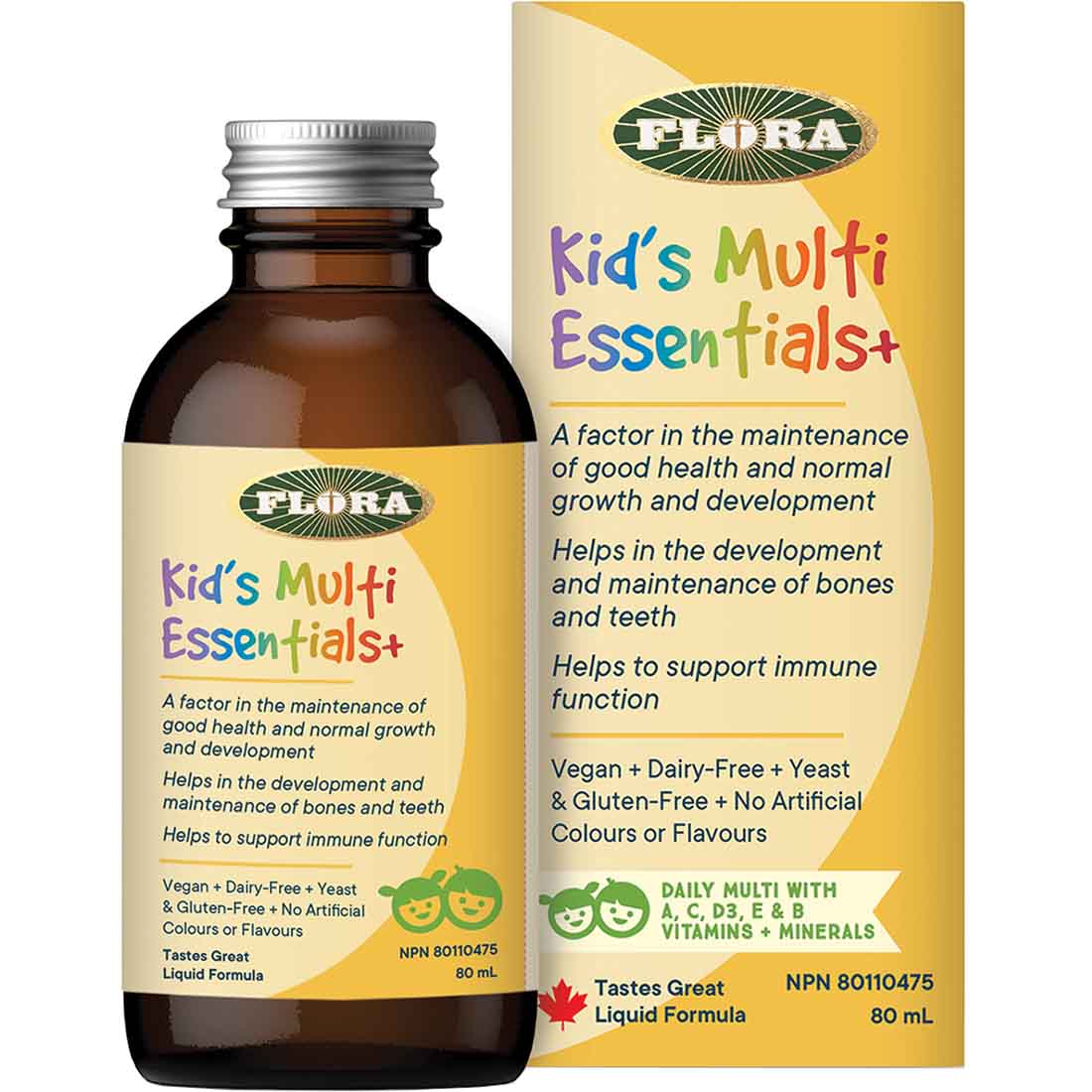 Flora Kids Multi Essentials+ Children's Liquid Multivitamin, Delicious, Ages 4+ - Image 2