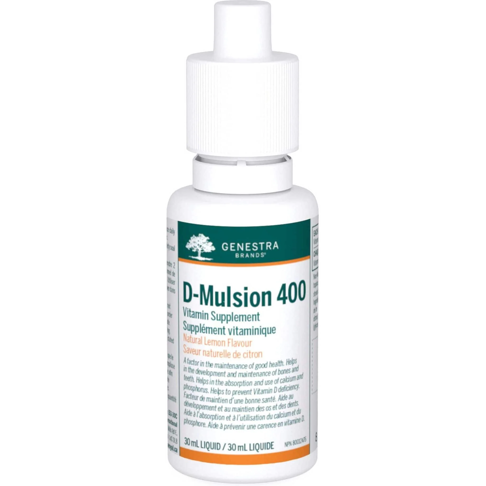 Genestra D-Mulsion 400IU (Vitamin D3 Drops in Virgin Olive Oil), 30ml