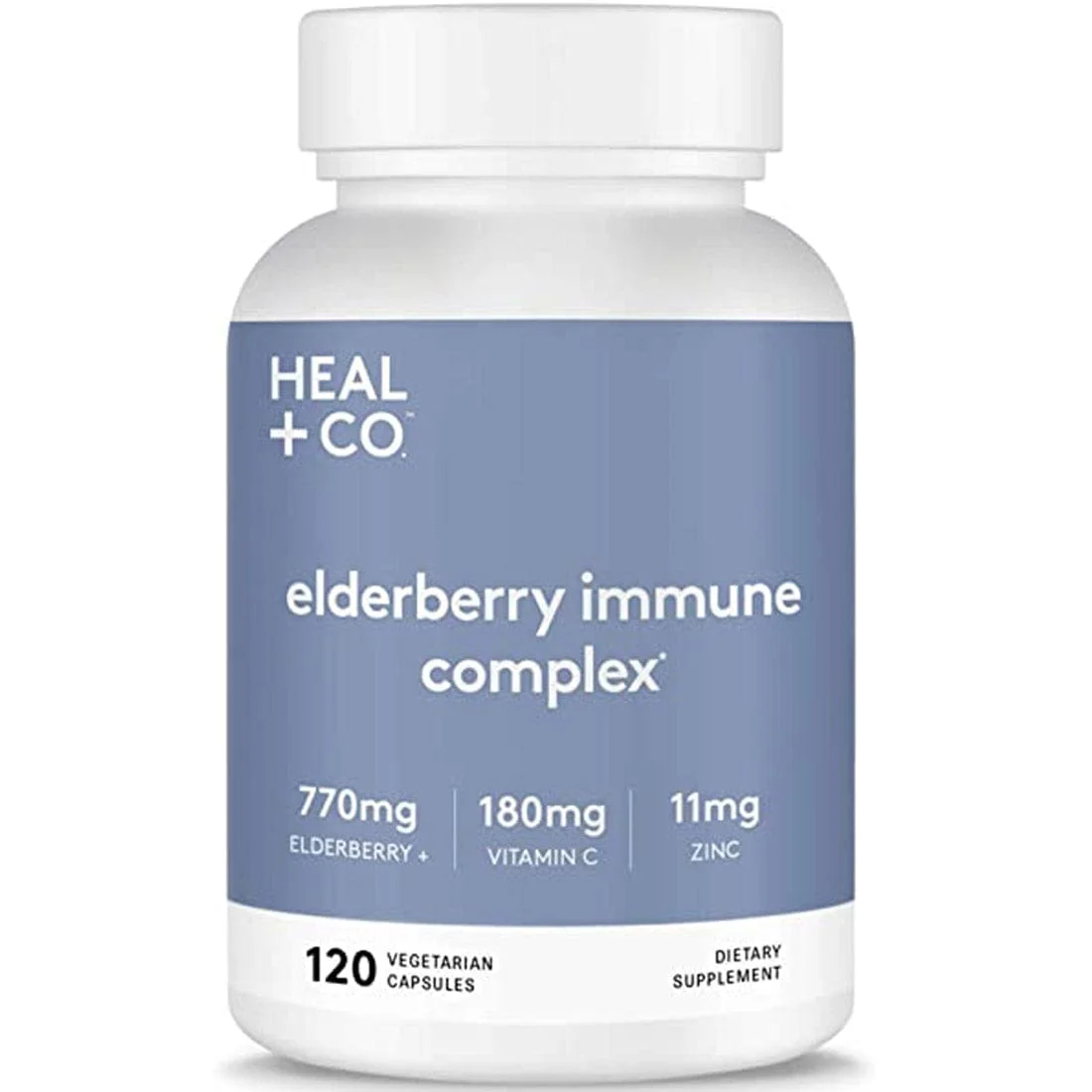 Heal+ Co. Elderberry Complex, 120 Capsules