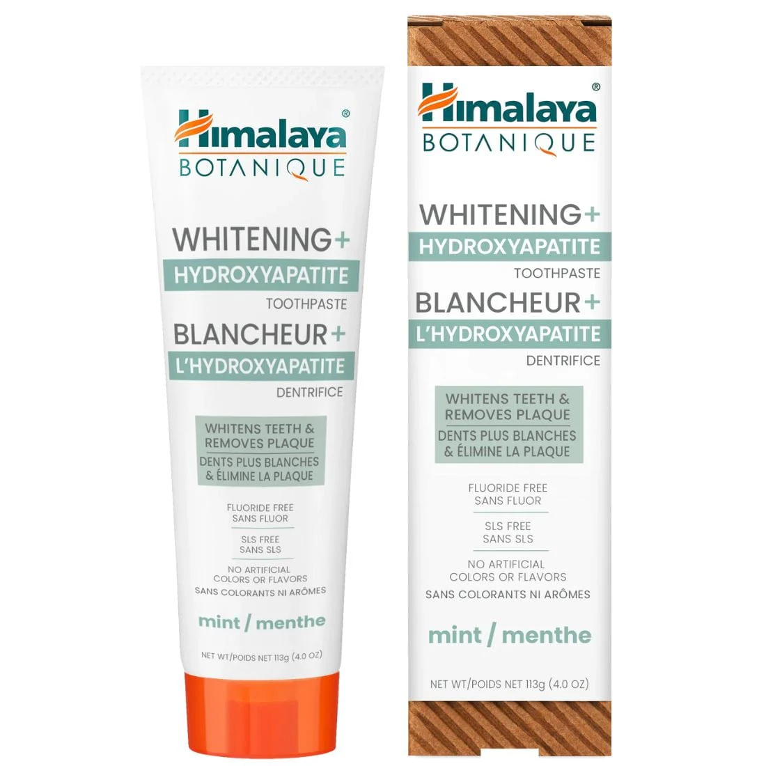 Himalaya Toothpaste Hydroxyapatite Whitening, Helps Rebuild Tooth Structure, 113g