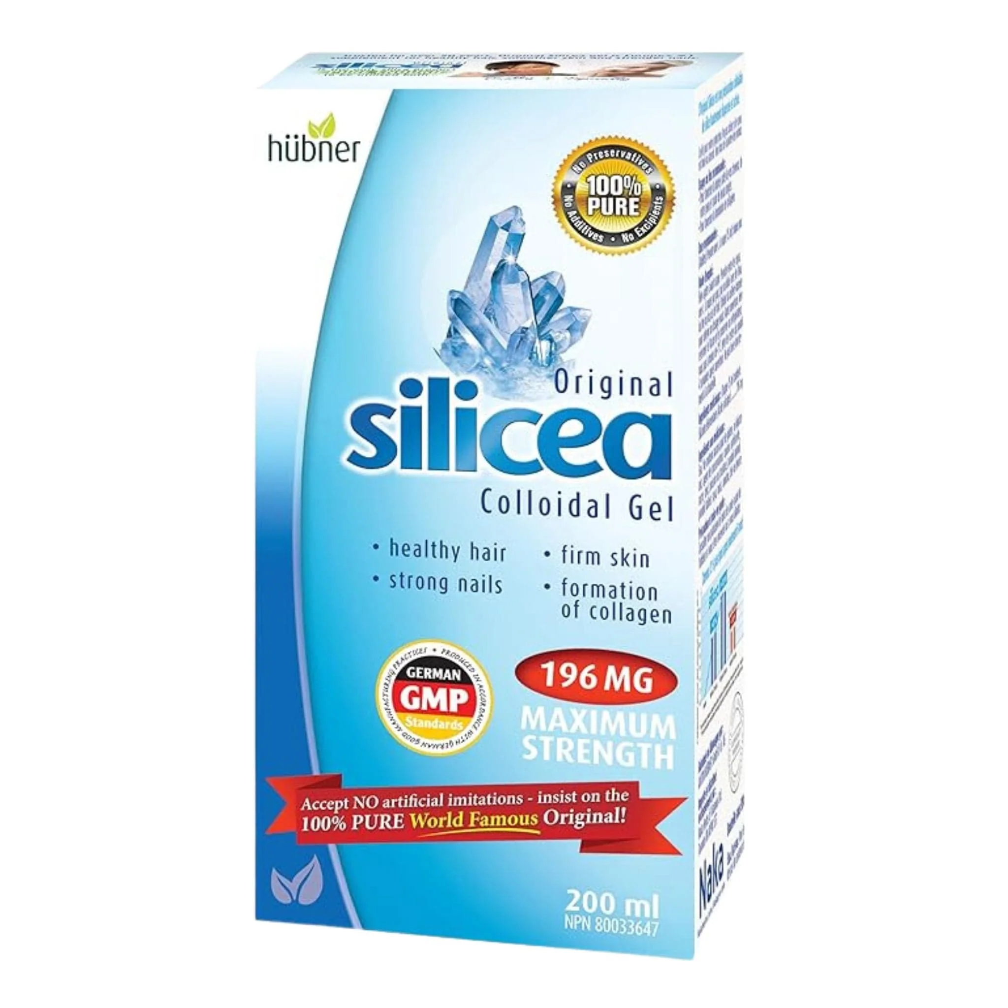 Hubner Silicea Gel, Anti-Aging Silica Colloidal Gel, Hair, Skin, Nails - Image 3