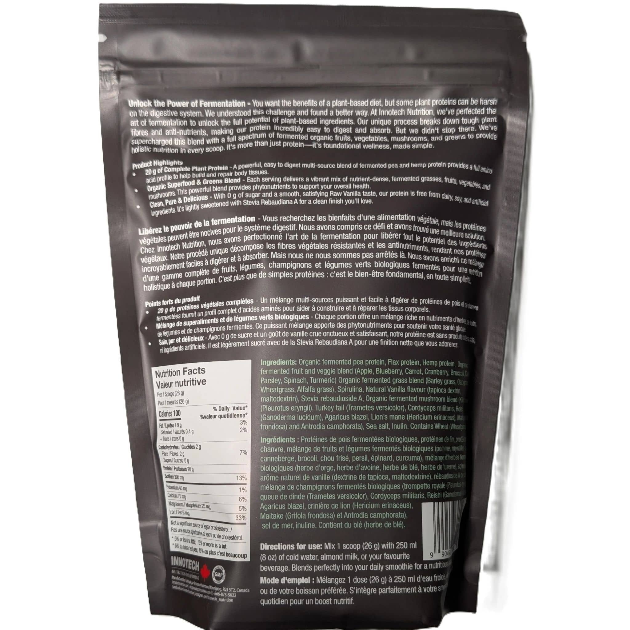 Innotech Fermented Plant Protein & Greens Protein Powder - Image 3