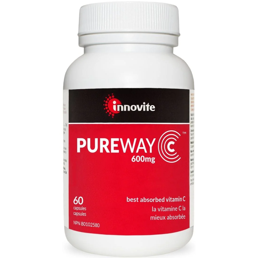 Innovite Pureway C - 600mg (Transitioned to: CanPrev Pureway C 600mg, 120 Vegetable Capsules) - Image 2