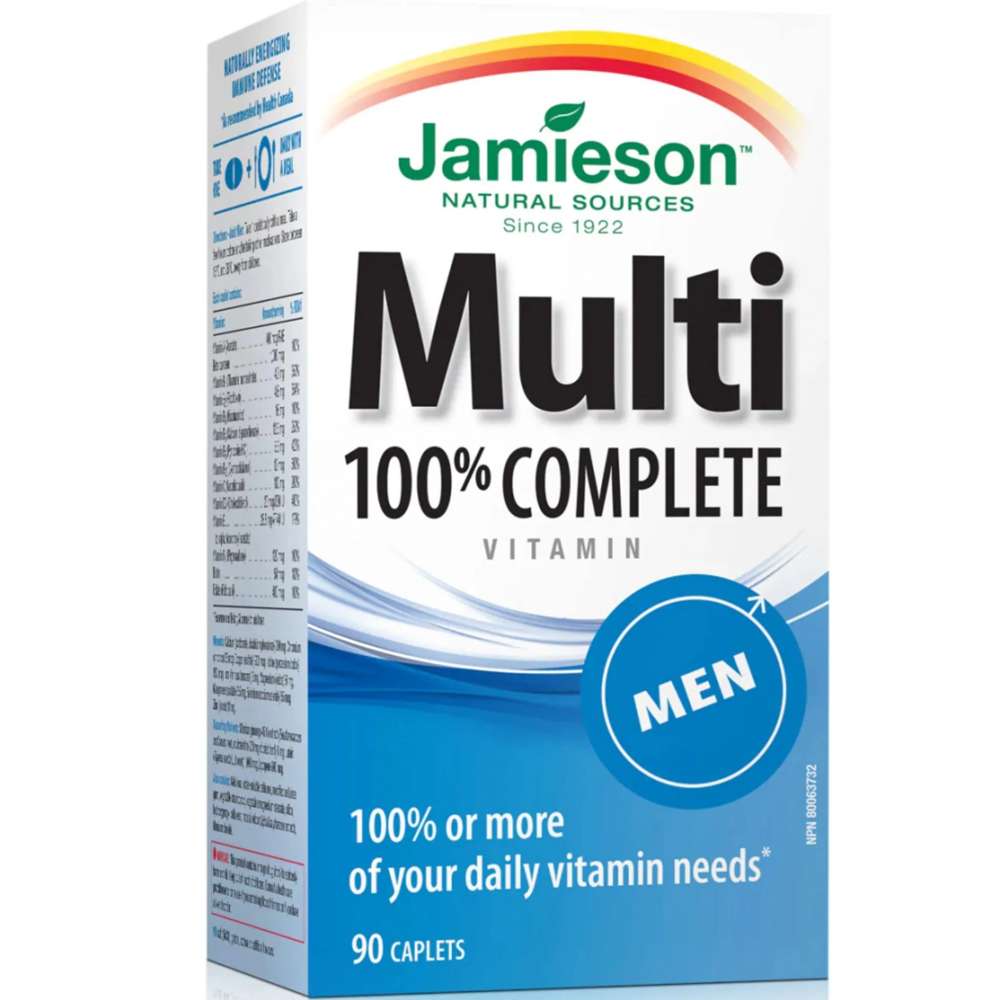 Jamieson 100% Complete Multivitamin Men's, 115-160 Caplets - Image 14