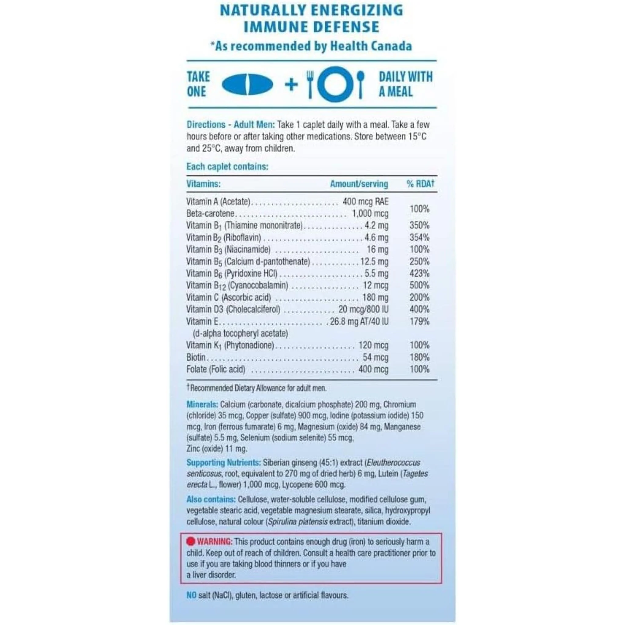 Jamieson 100% Complete Multivitamin Men's, 115-160 Caplets - Image 15