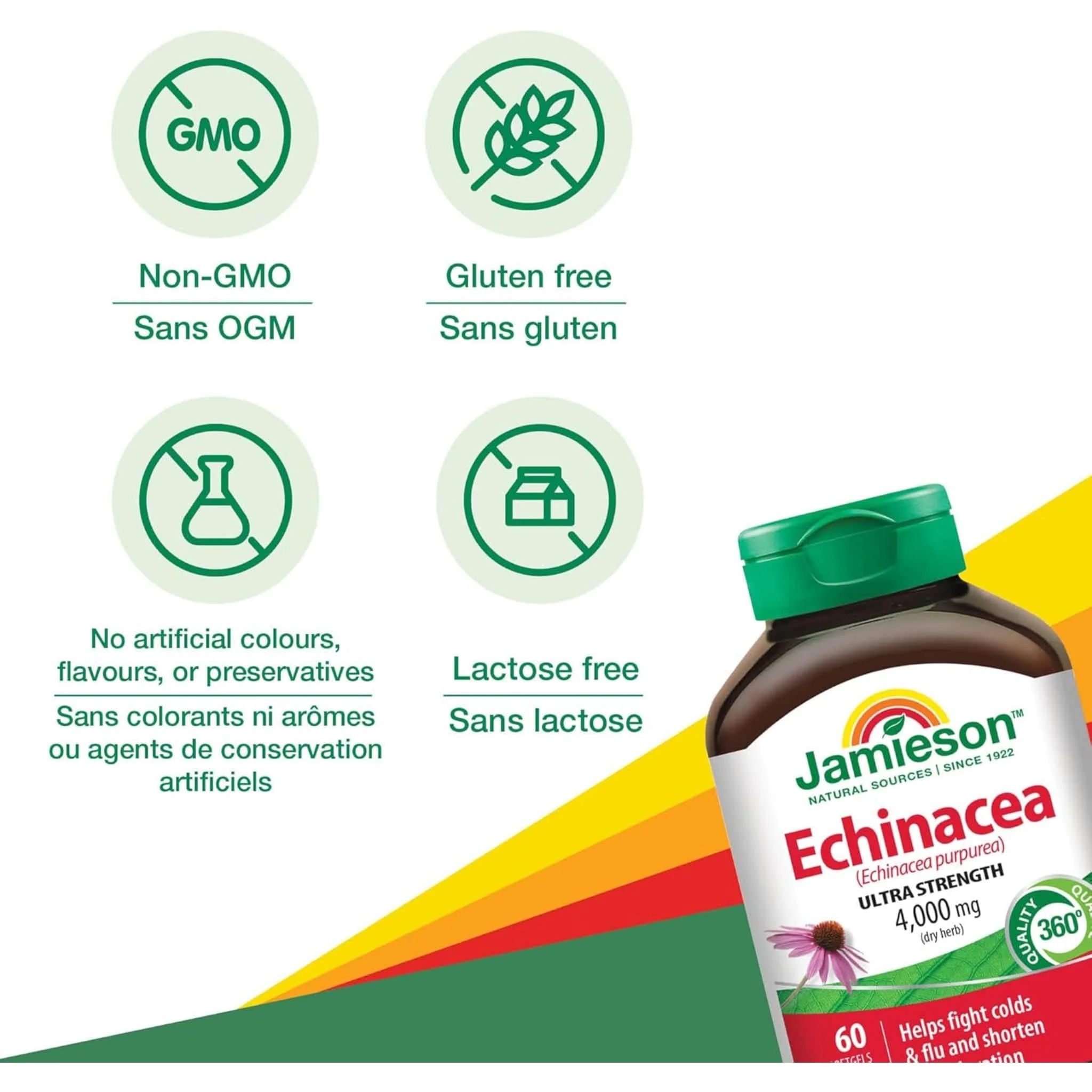 Jamieson Echinacea Ultra Strength 4000mg, 60 softgels - Image 4