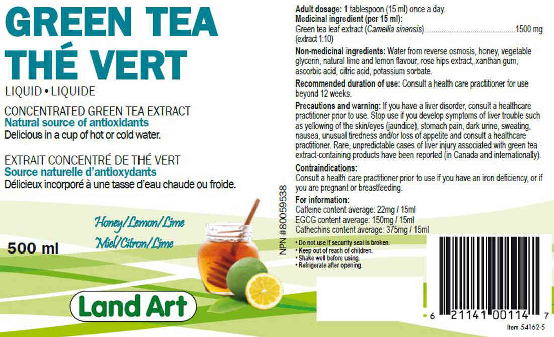 Land Art Green Tea Extract Liquid, 500ml - Image 2