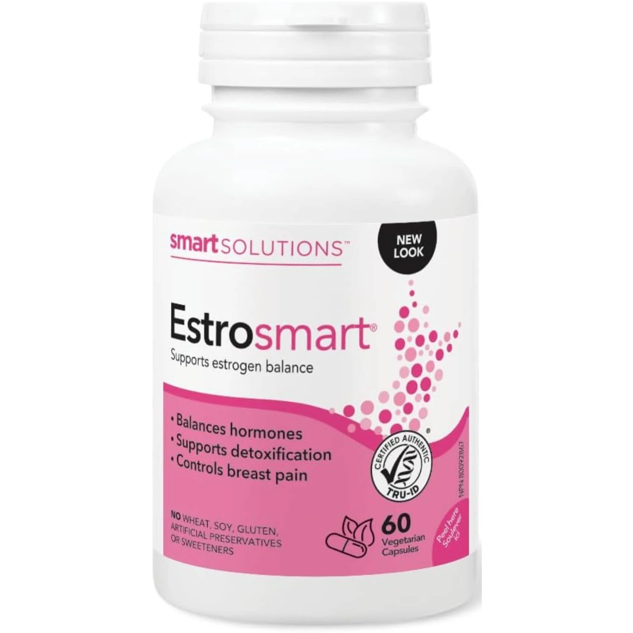 Smart Solutions Estrosmart, Estrogen balance, detoxification, controls breast pain (Formerly Lorna Vanderhaeghe Estrosmart)
