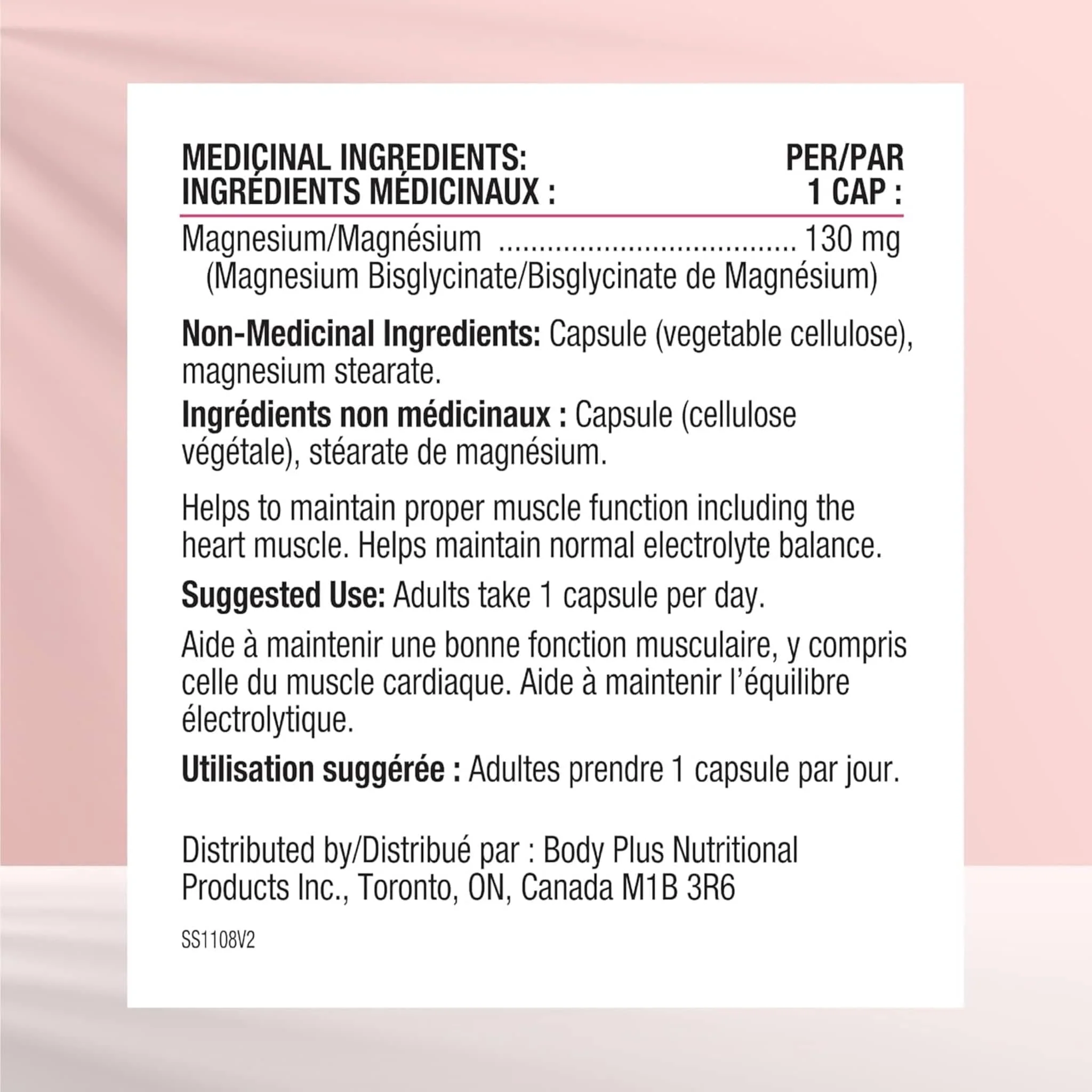 Smart Solutions Magnesium Bisglycinate 130mg, 100% fully reacted, Easily absorbed (Formerly Lorna Vanderhaeghe), 90 Vegetable Capsules - Image 3