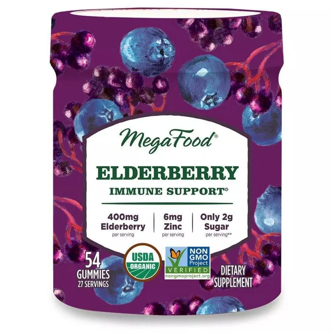 MegaFood Elderberry Gummies Immune Support, 54 Gummies - Image 2