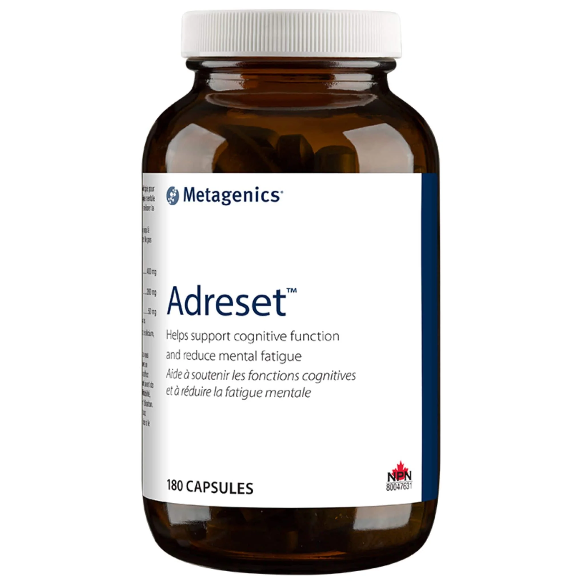 Metagenics Adreset, Supports Cognitive Function and Reduces Mental Fatigue, Capsules CLEARANCE 25-50% Off Final Sale - Image 3