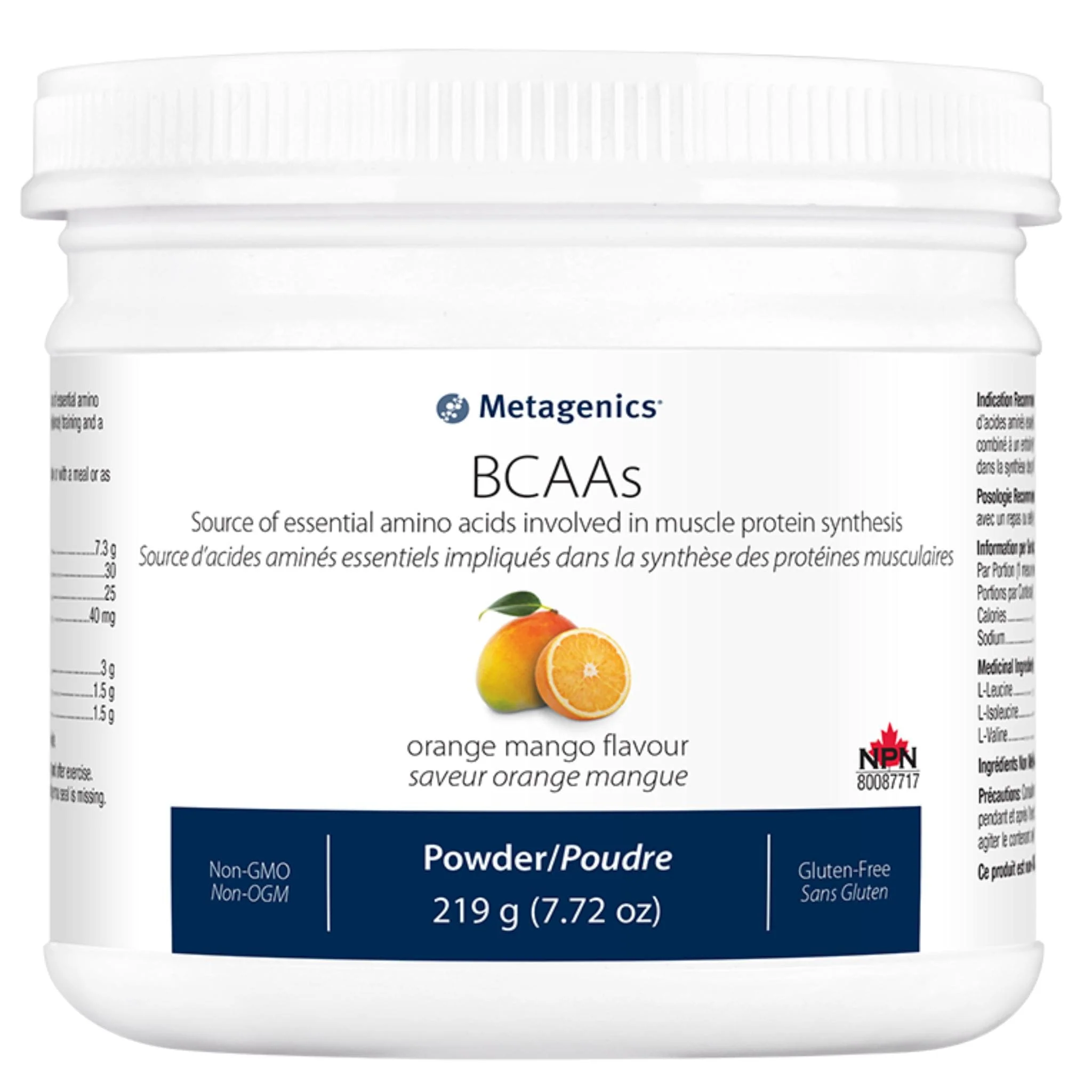 Metagenics BCAAs Powder, Support for Weight and Resistance Training, 219g CLEARANCE 75% Off Exp 2/26 Final Sale