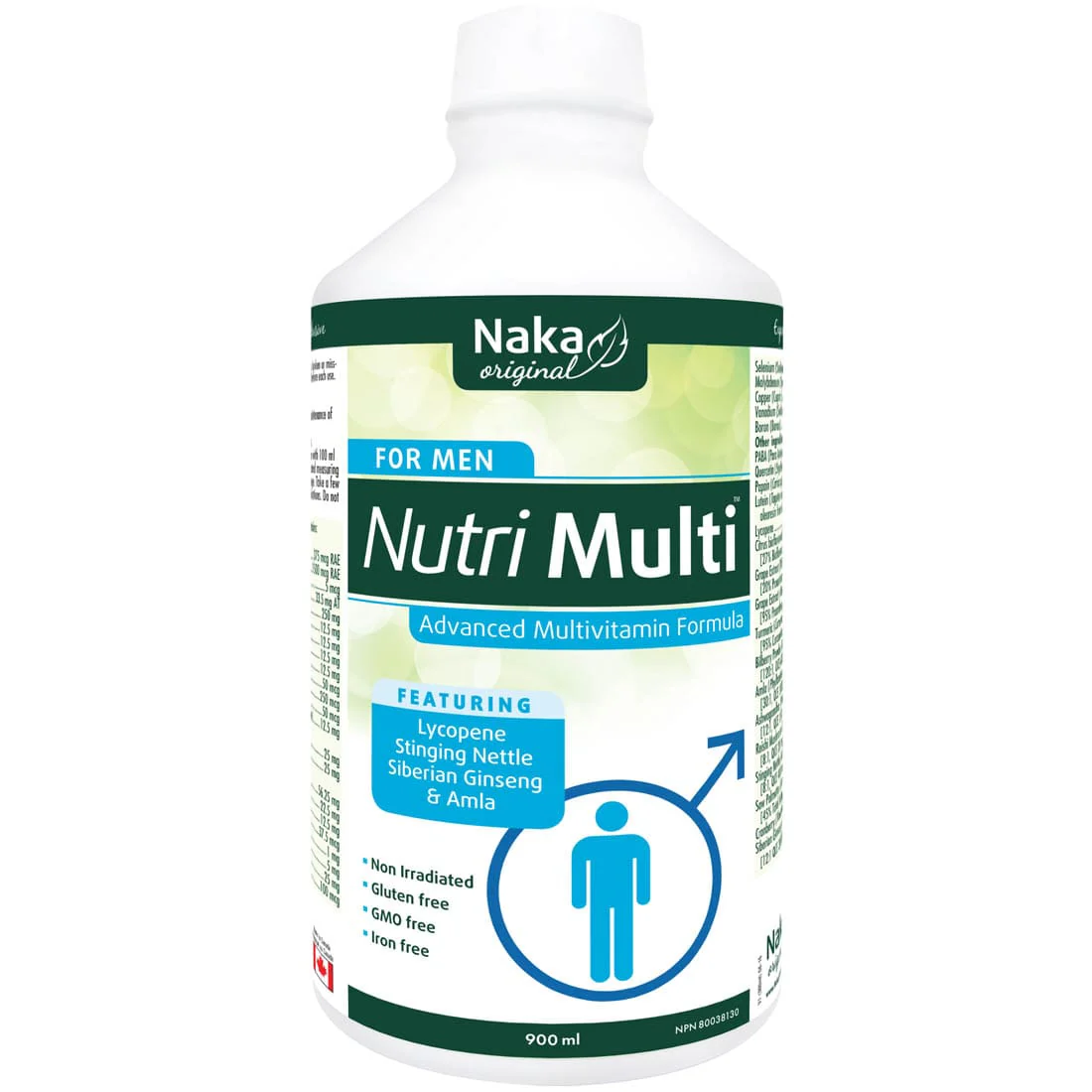 Naka Herbs Nutri Multi For Men, Liquid Men's Multivitamin, 900ml - Image 2