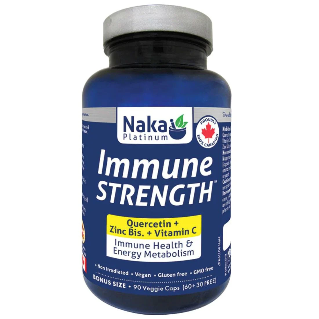 Naka Platinum Immune Strength, Quercetin, Zinc and Vitamin C, 90 Capsules CLEARANCE 25% Off Exp 10/26 Final Sale