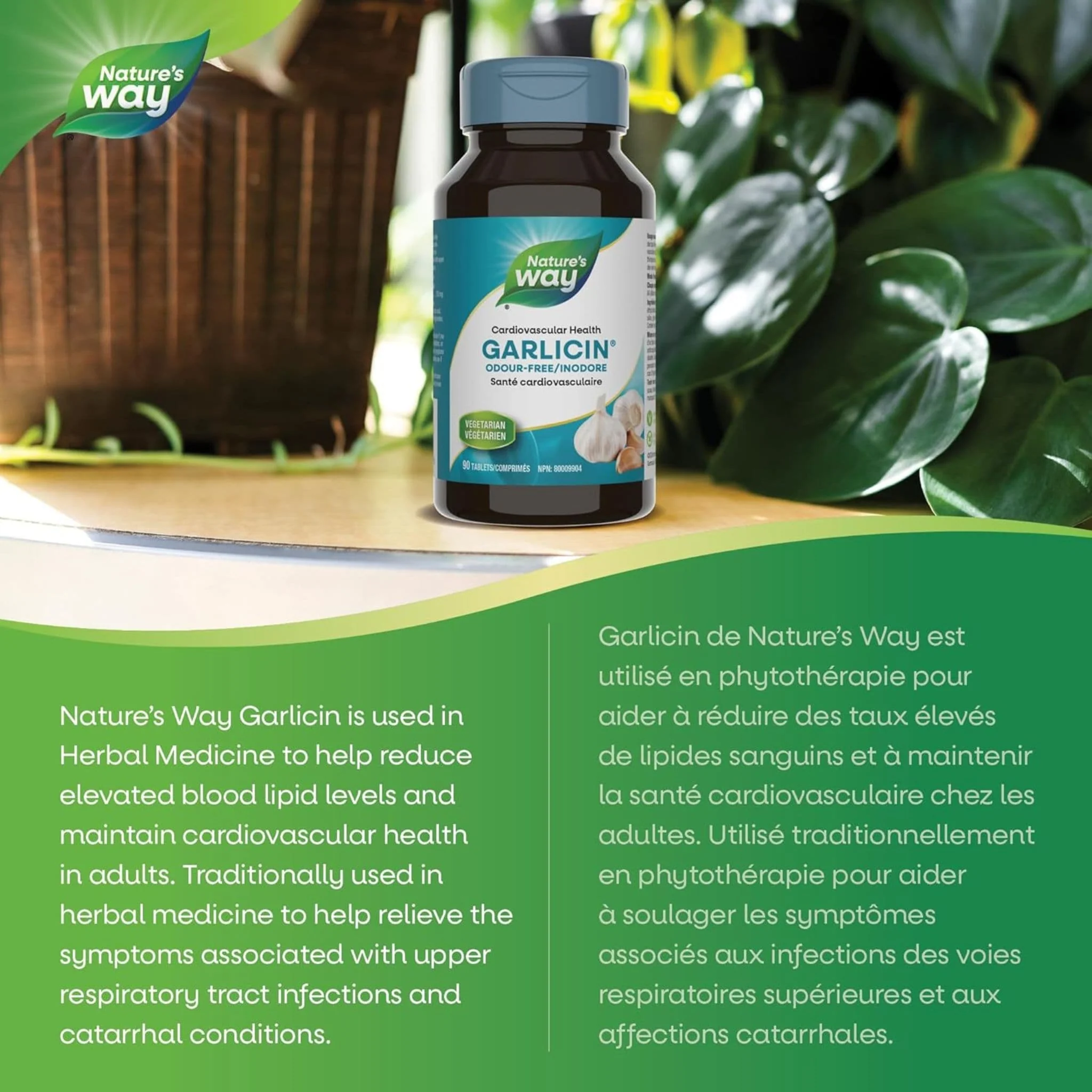 Nature's Way Garlicin, Odor-Free Garlic (Optimized Absorption), 90 SmartRelease Tablets - Image 4