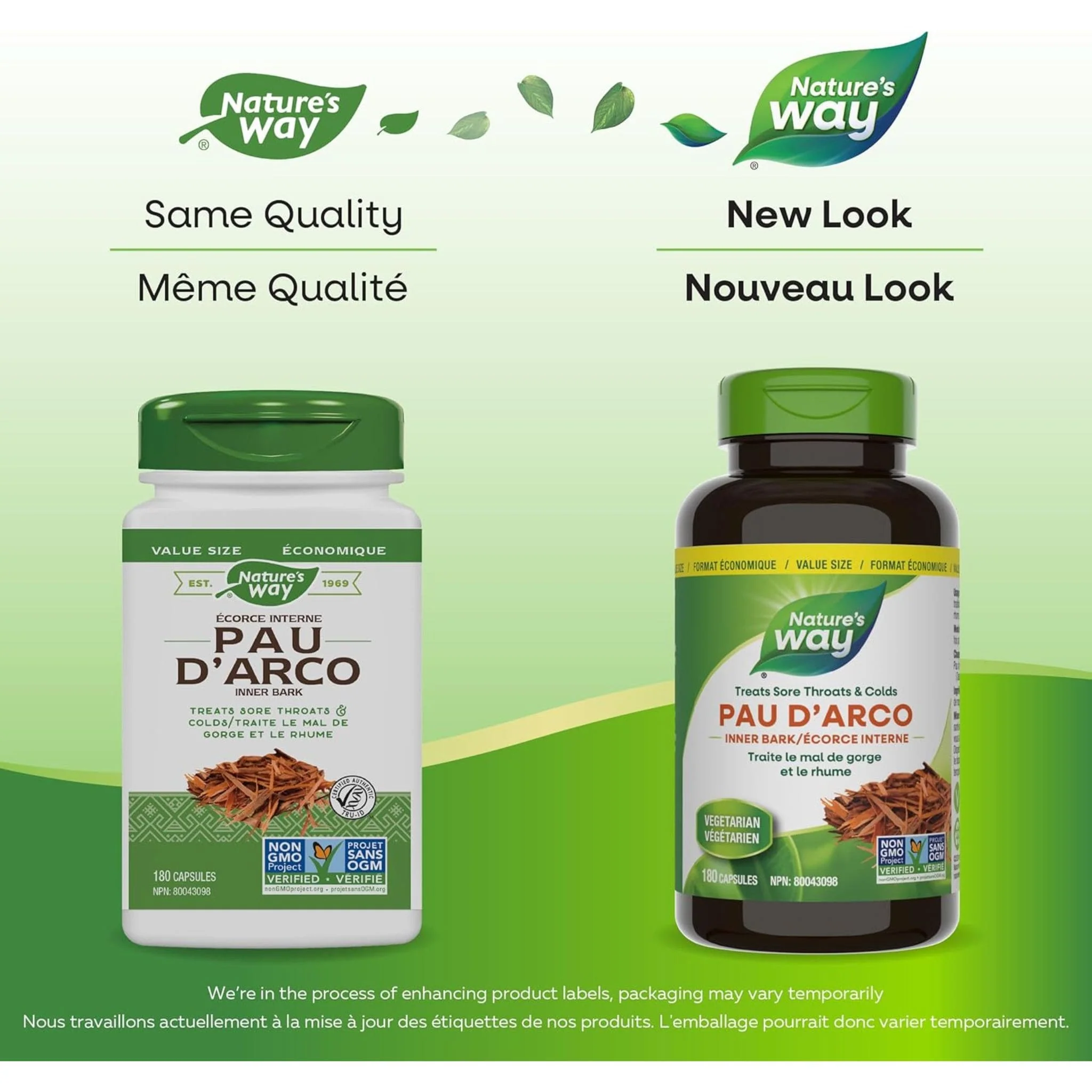 Nature's Way Pau d’Arco 545mg, Inner Bark (For Sore Throat and Colds) - Image 15