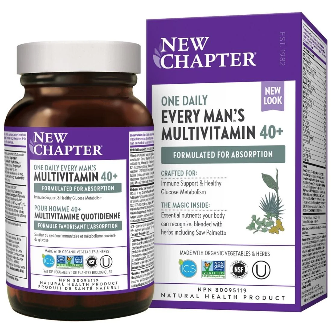 New Chapter Every Mans One Daily 40+ Multivitamin - Image 2