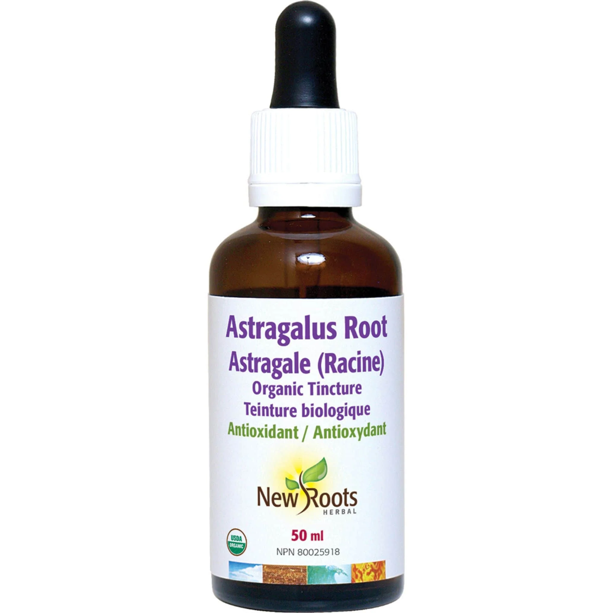 New Roots Organic Astragalus Root Liquid Extract (170mg per Teaspoon)