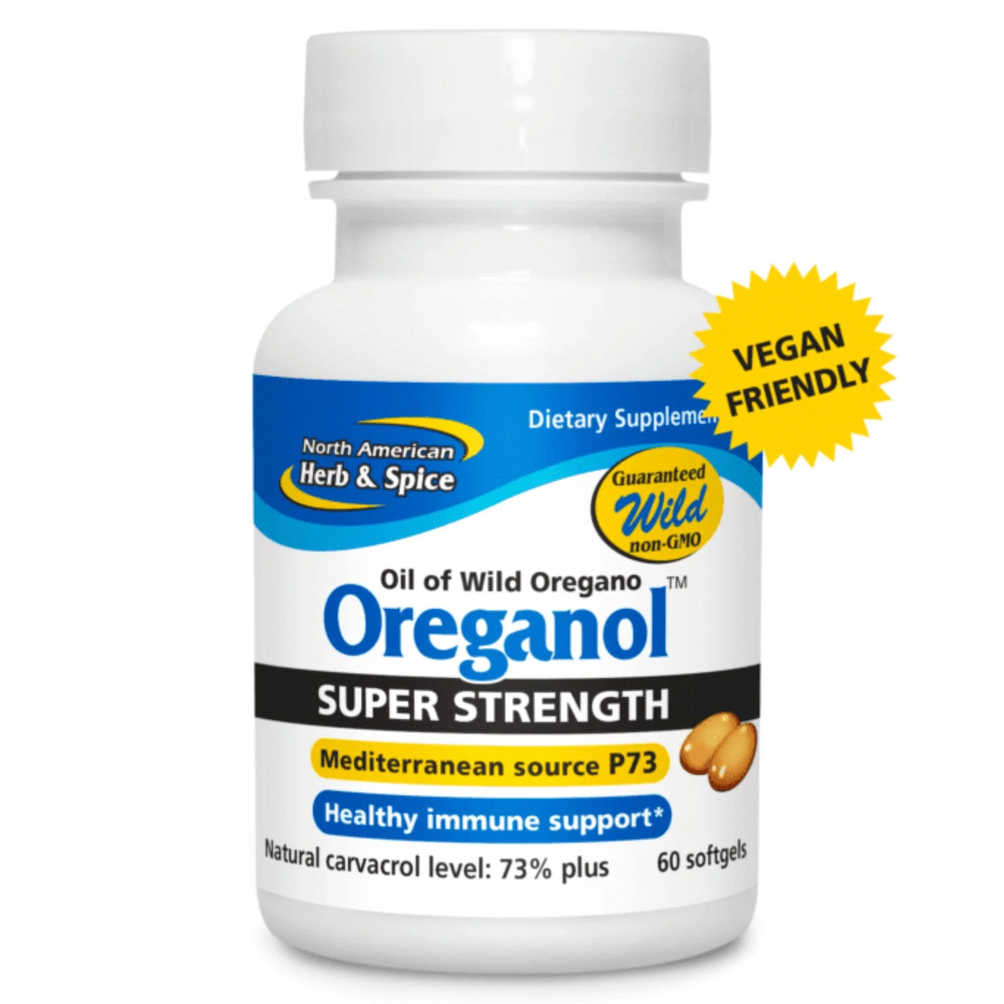 North American Herb and Spice Super Strength Oreganol P73, Softgel